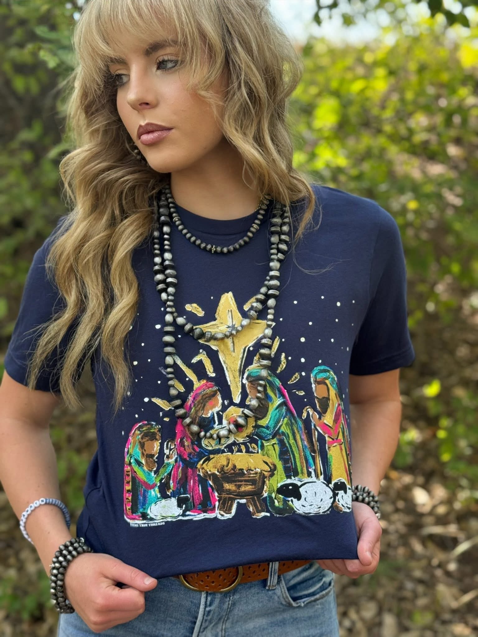 Nativity Scene Graphic T-Shirt - Texas True