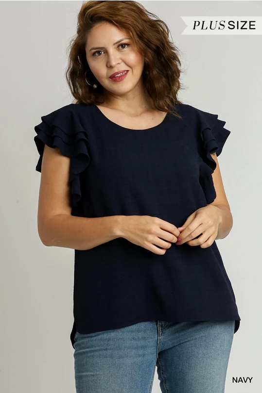 Center Stage Curvy Blouse - 3 Colors!