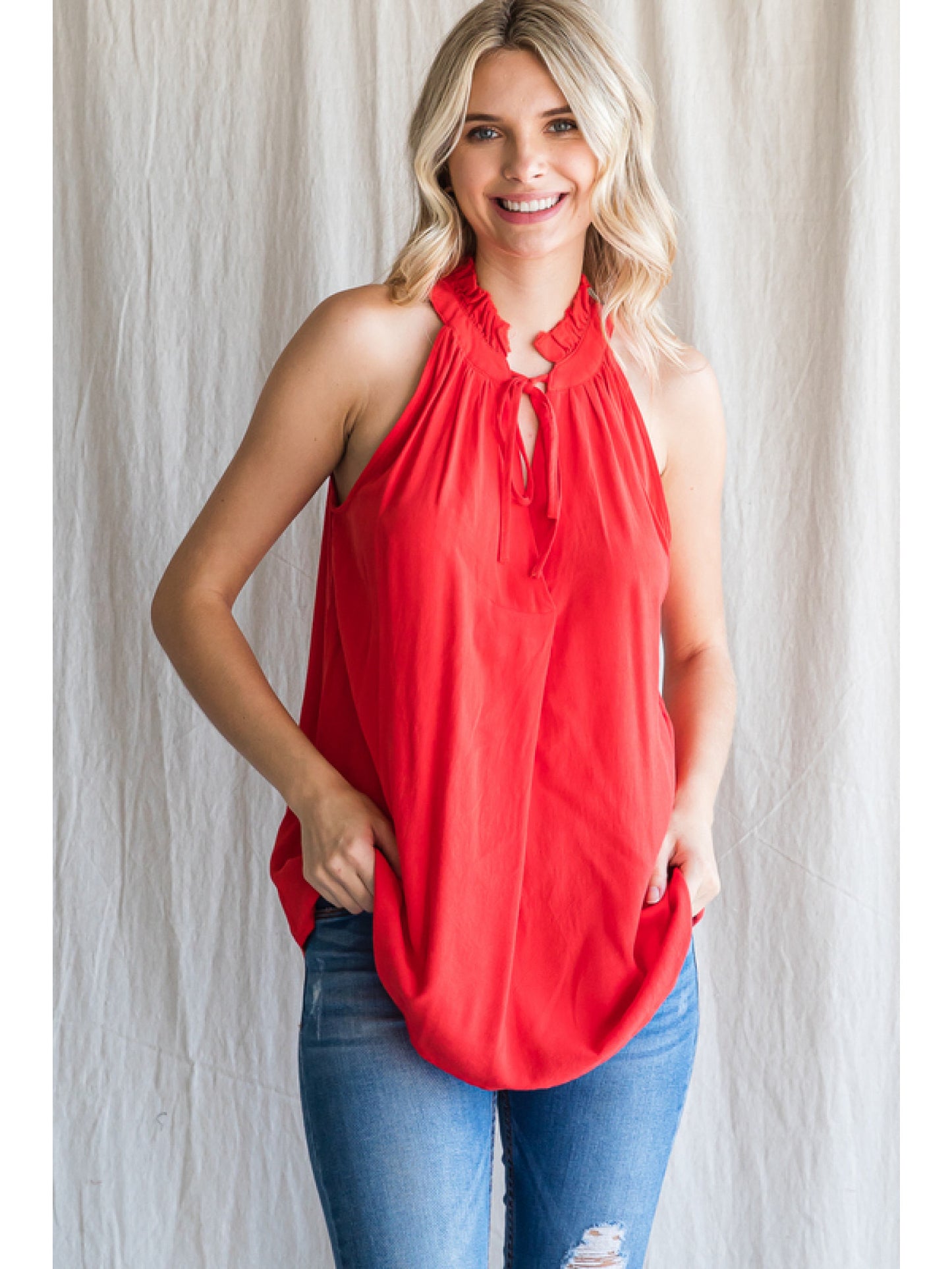 Floating Into Summer Halter Tank