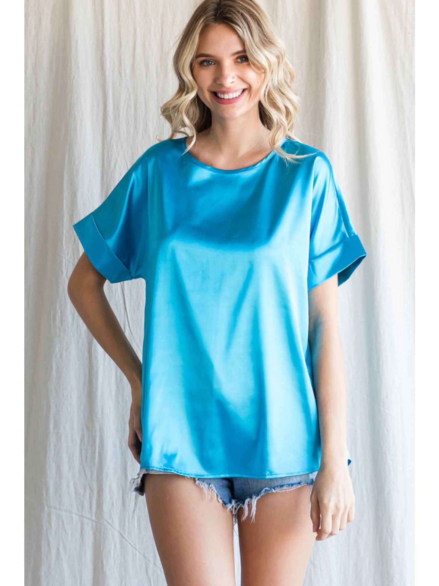 Sunny Skies Satin Tops