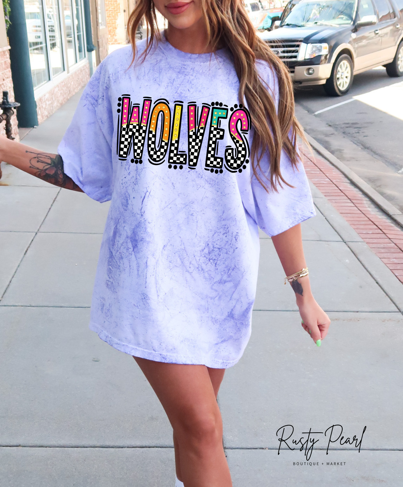 Doodle Wolves Colorblast T-Shirt