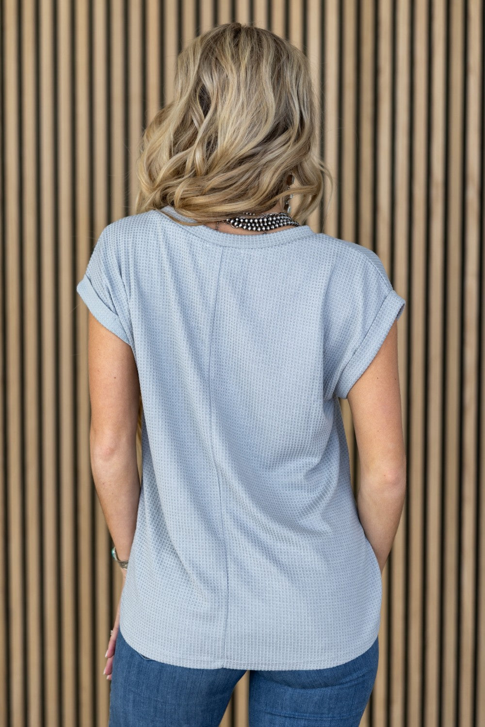 Invest In You Pearl Gray Top