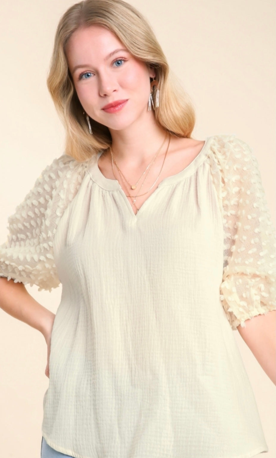 Floral Appliqué Top