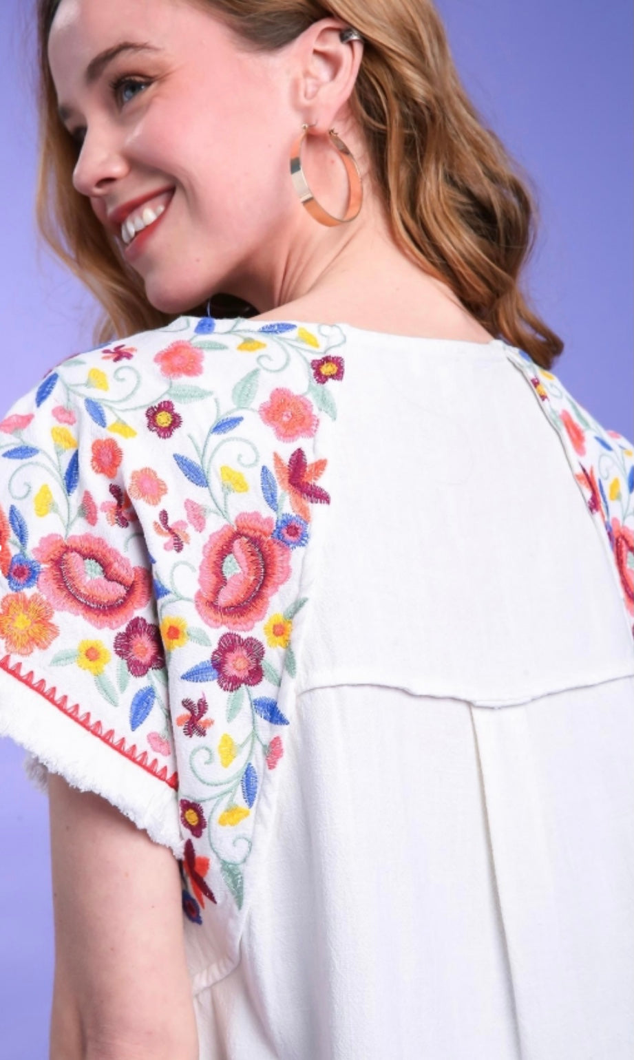 Floral Embroidered Top