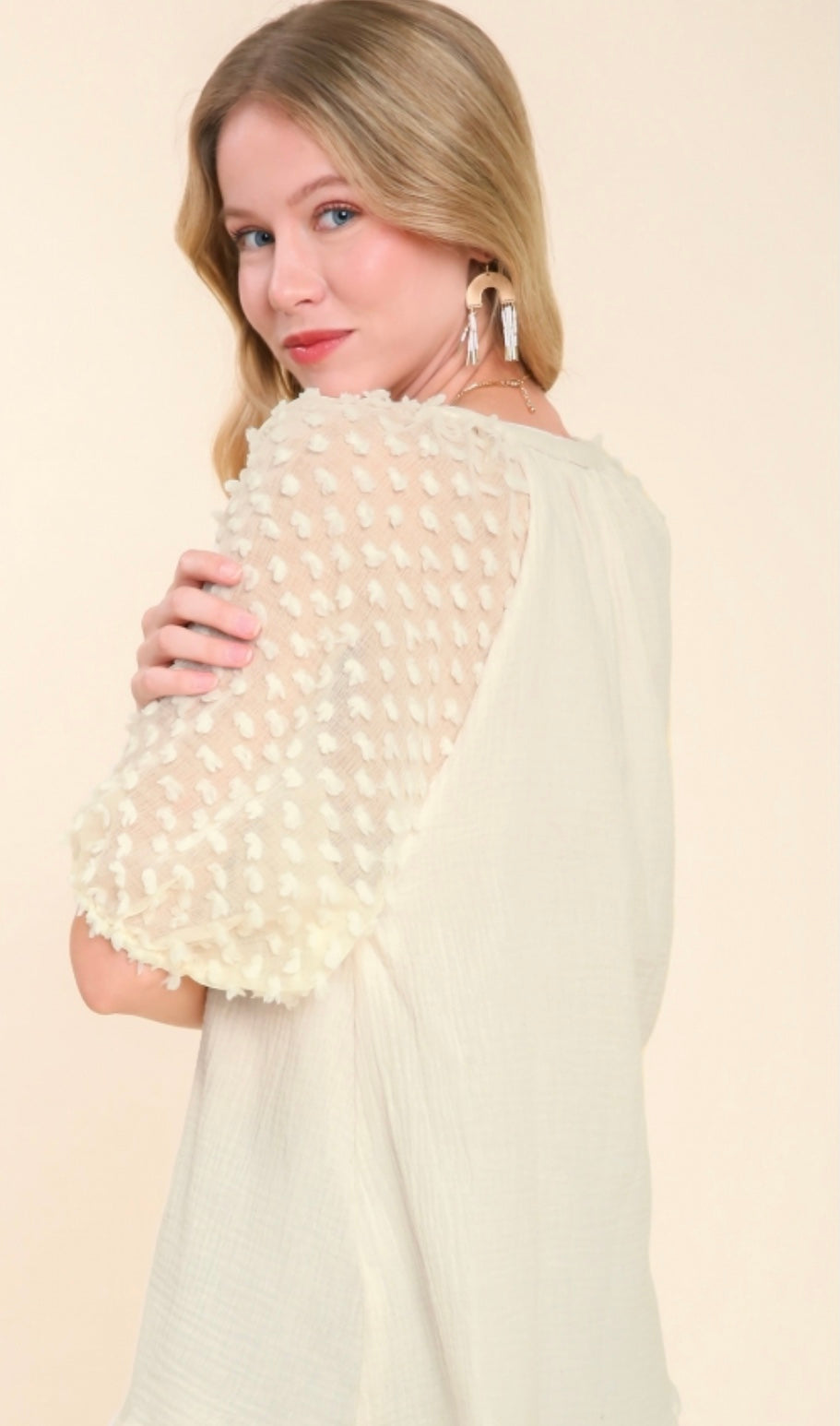 Floral Appliqué Top