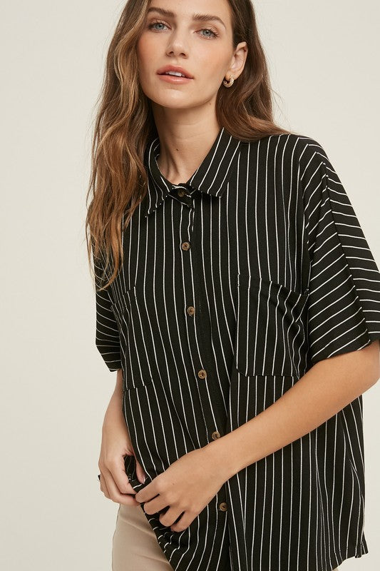 Kallie Button Down Top - BEST SELLER