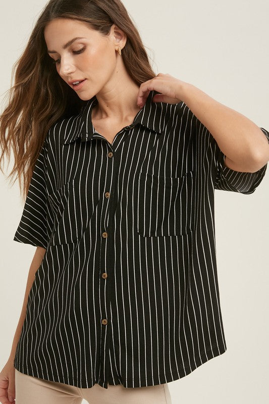 Kallie Button Down Top - BEST SELLER