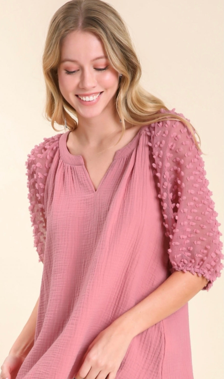 Floral Appliqué Top