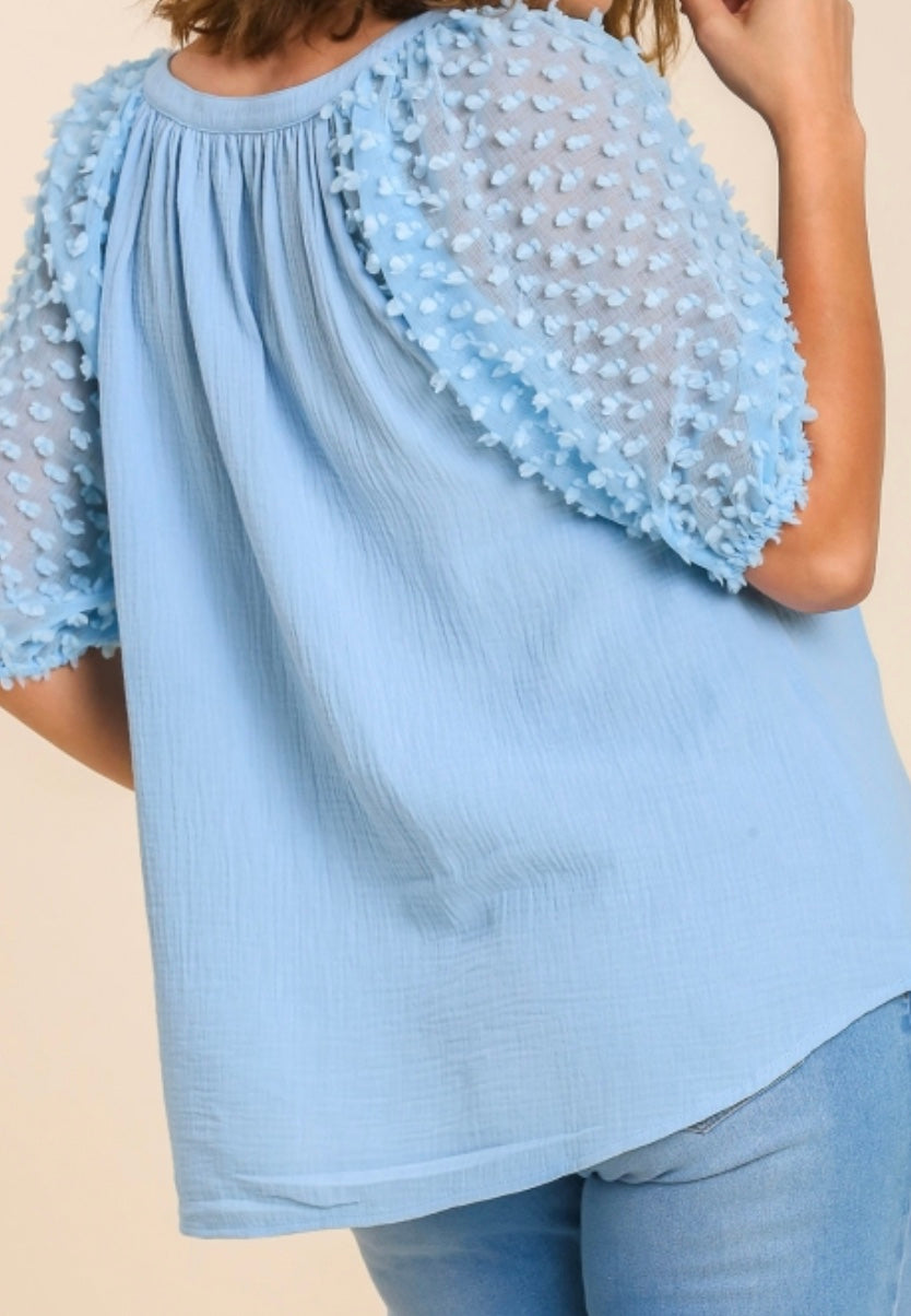 Floral Appliqué Top