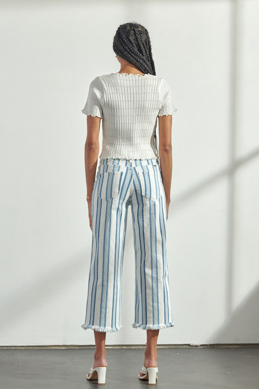 Jessi High Rise Stripped Pants