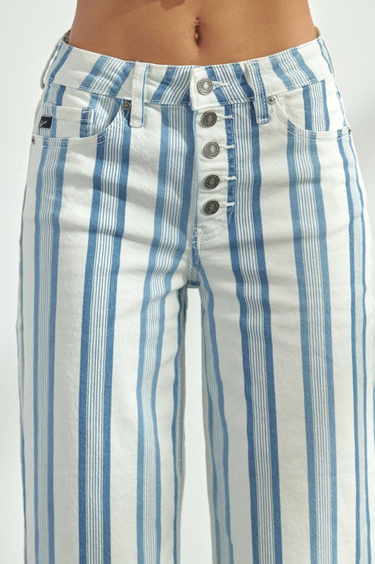 Jessi High Rise Stripped Pants