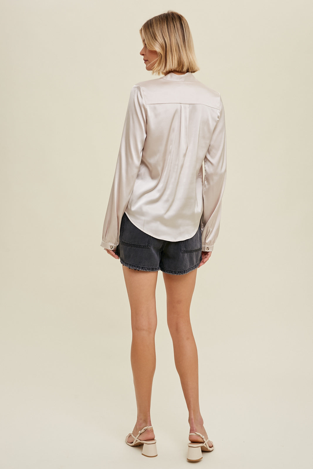 The One I Want Satin Shell Blouse
