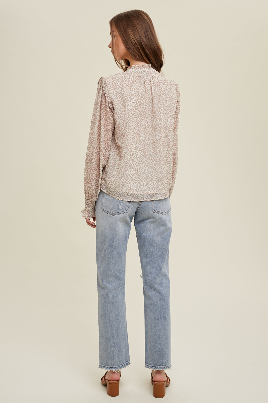 Escaping Reality Cream Blouse