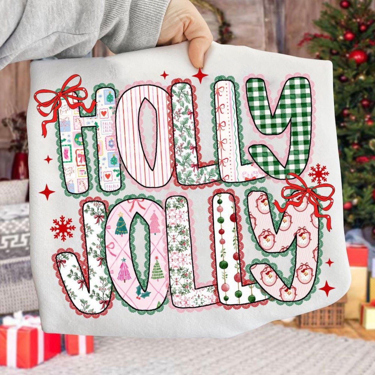 Croquette Holly Jolly Graphic T-Shirt