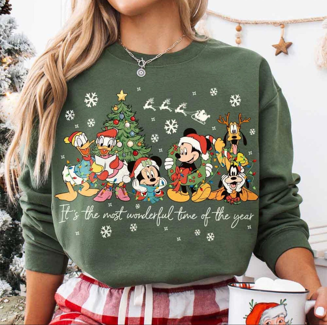 Vintage Wonderful Christmas Time Graphic T-Shirt