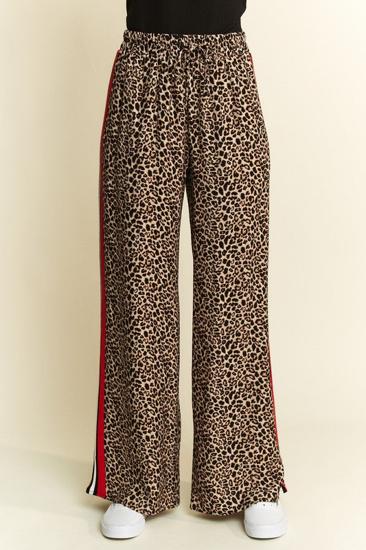 Leopard Contrast Trouser Pants