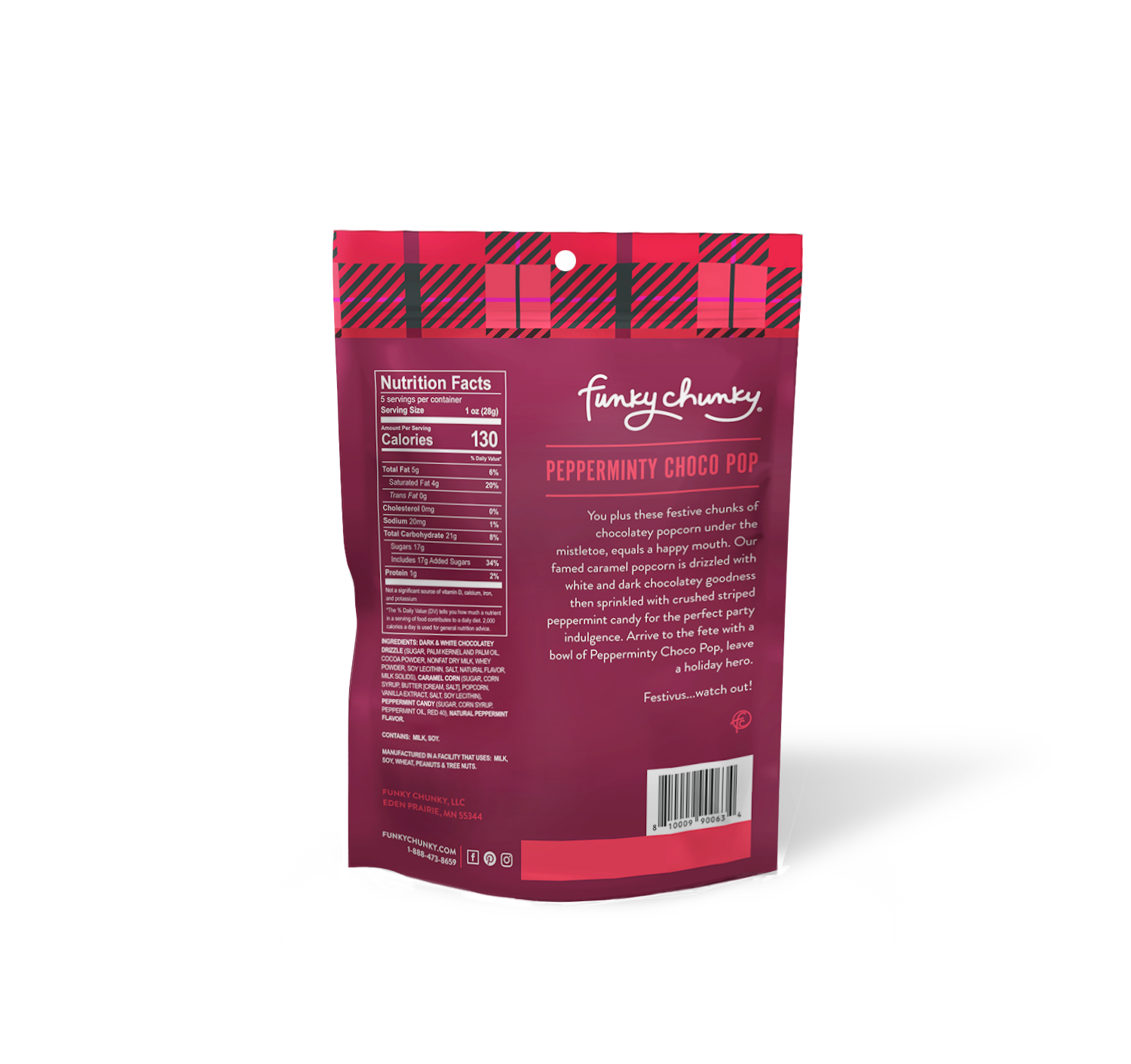 Pepperminty Choco Pop | Caramel Corn Holiday Popcorn | bags