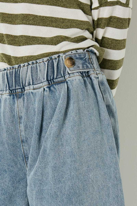 Girls Demi Denim Cropped Pants