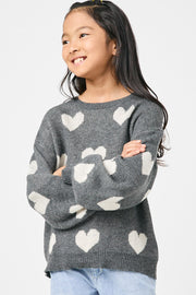 Queen Of Hearts Girls Sweater