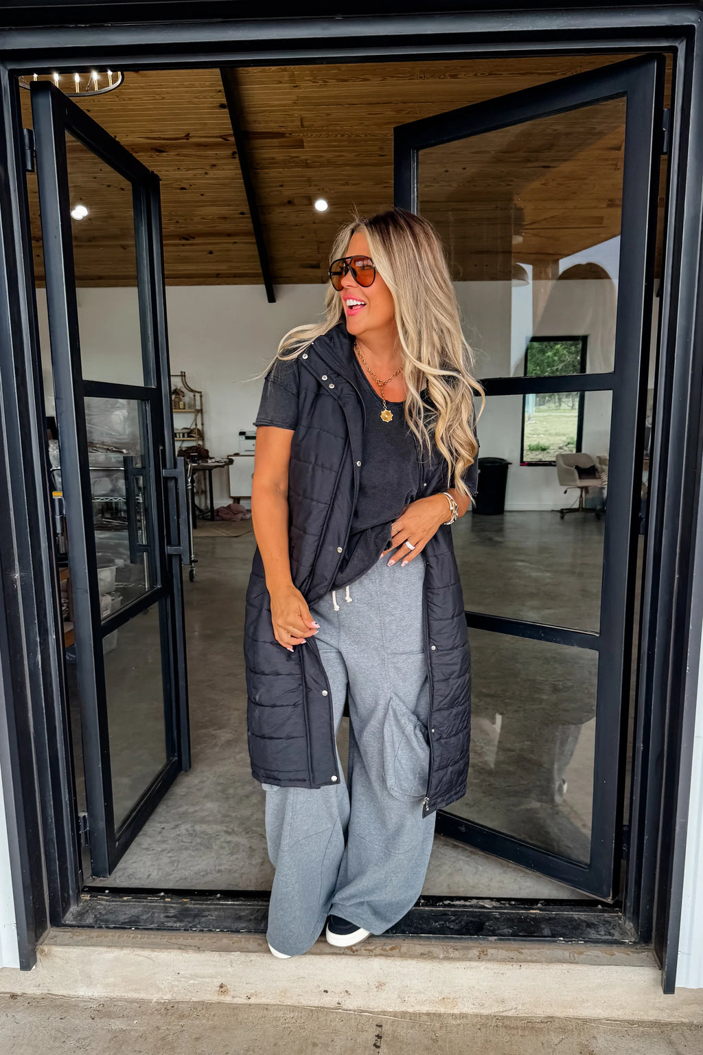 Kendall Long Puffer Vest