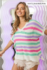 Springtime Spirit Stripe Sweater - Two Colors