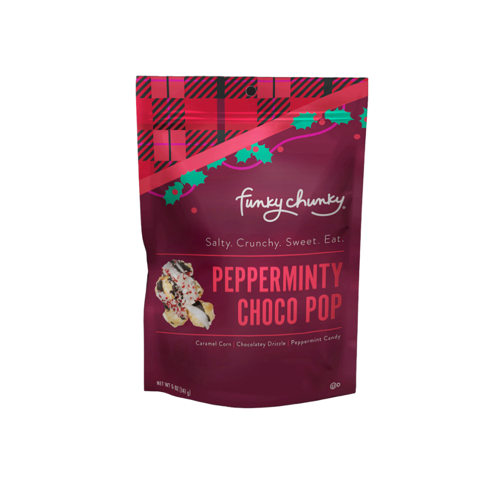 Pepperminty Choco Pop | Caramel Corn Holiday Popcorn | bags