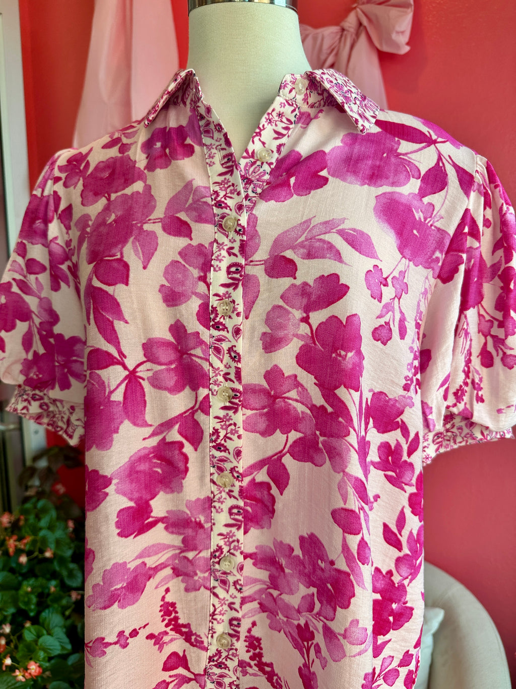 Pink Garden Breeze Blouse