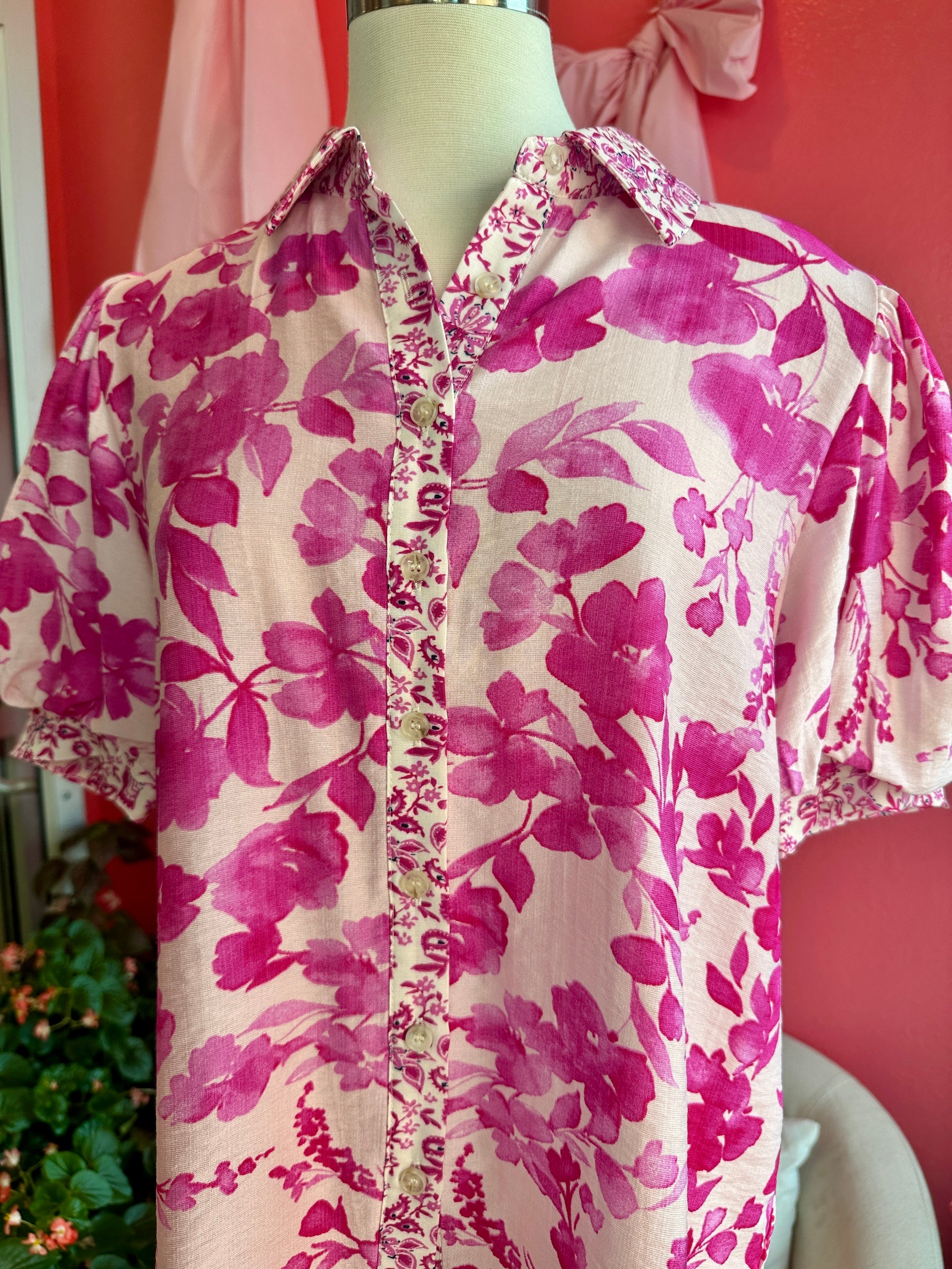 Pink Garden Breeze Blouse