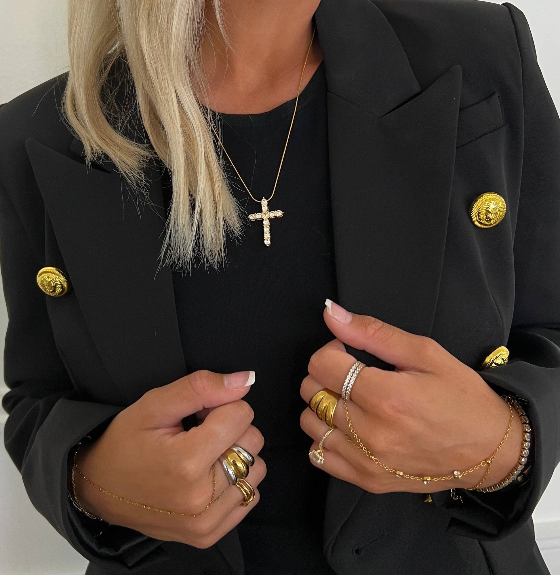 Samantha Diamond Cross Necklace