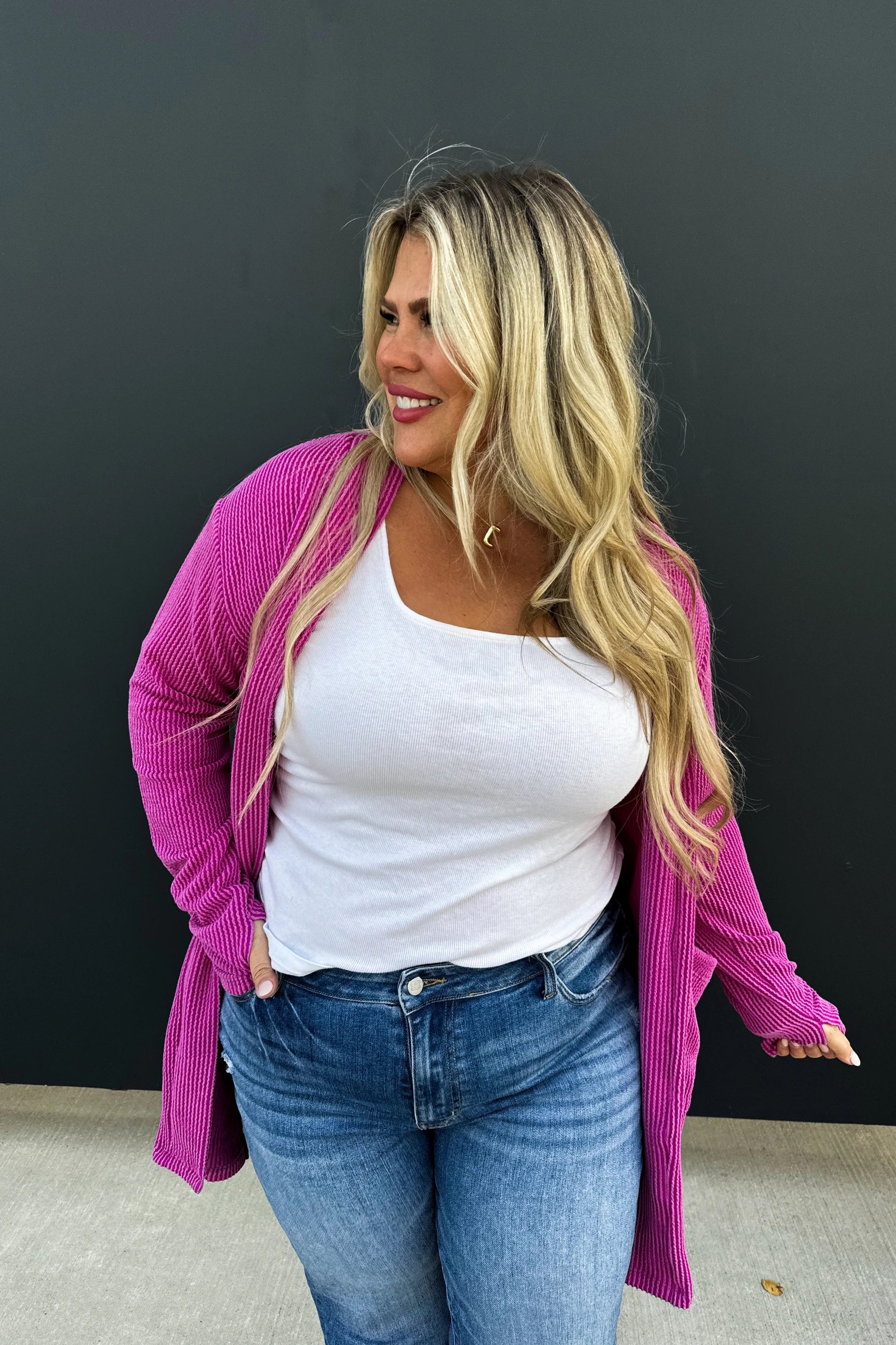 Valentine Reese Ribbed Cardigan - 3 Colors