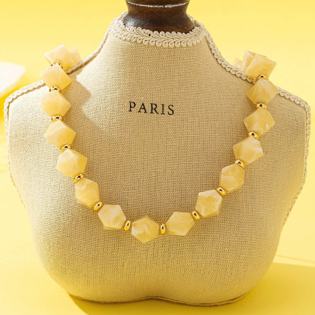 Faceted Resin Briolette Necklaces