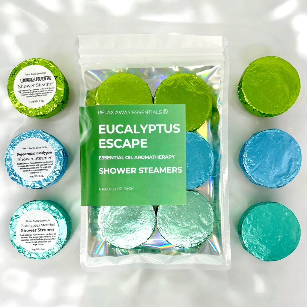 Eucalyptus Escape Shower Steamers 6 Pack - Made in USA - Spa