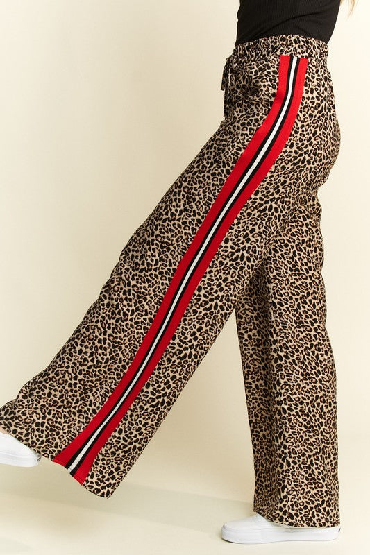 Leopard Contrast Trouser Pants