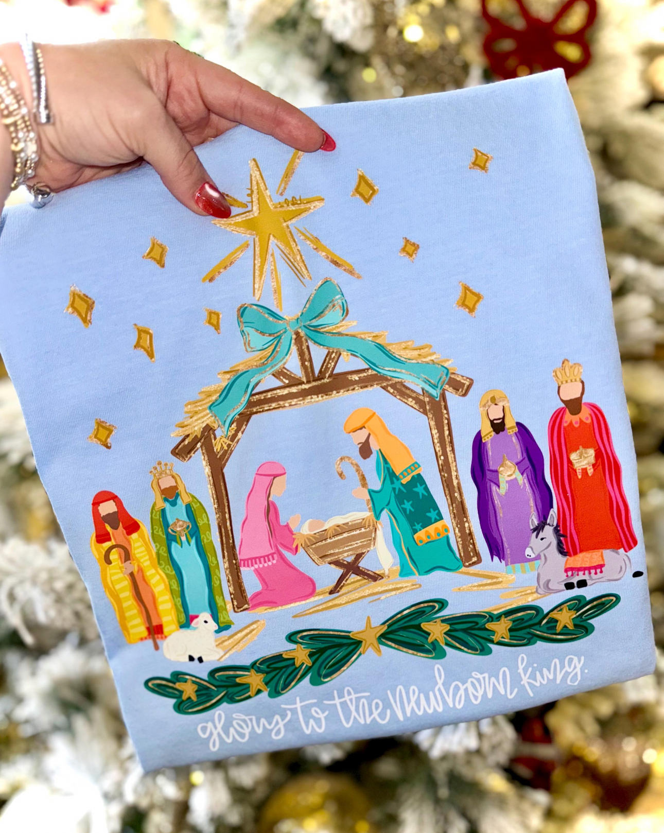 Glory To The Newborn King Graphic T-Shirt