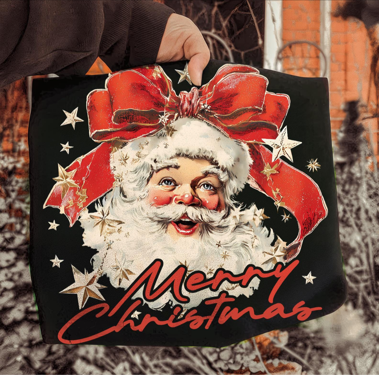 Vintage Santa Christmas Graphic T-Shirt