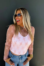 Roxy Lace Sheer Top