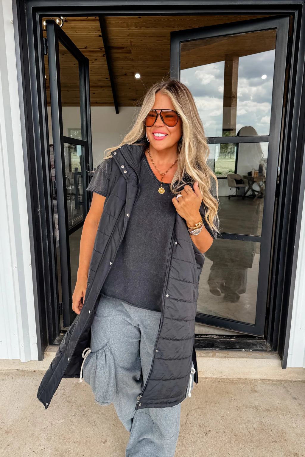 Kendall Long Puffer Vest