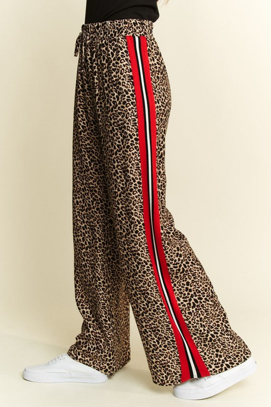 Leopard Contrast Trouser Pants