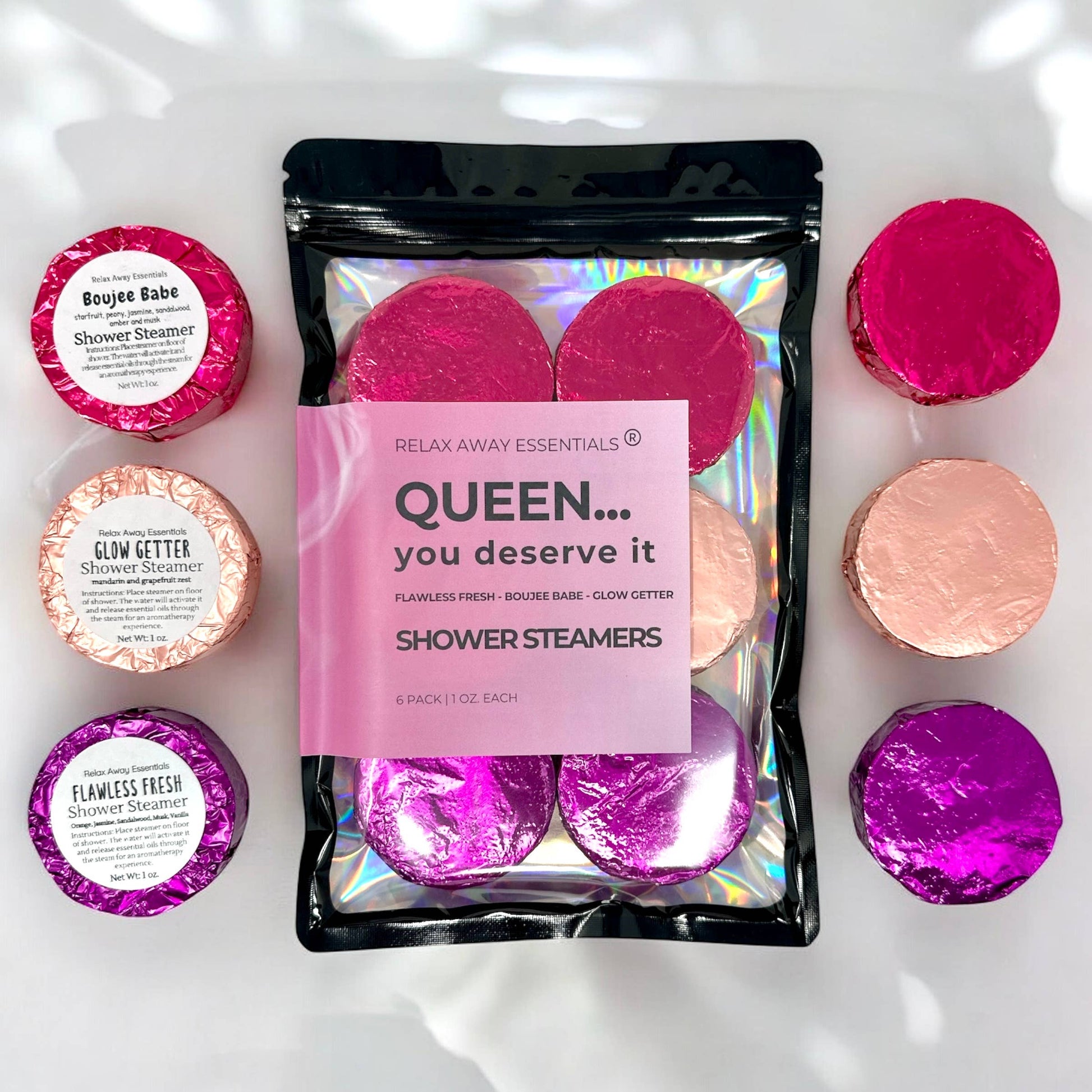 Queen - Shower Steamers 6 Pack - Made in USA - Spa Tablets
