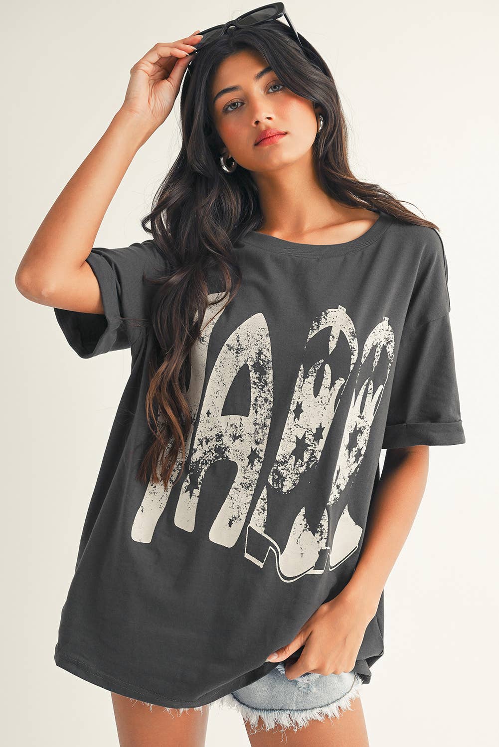 Vintage Y'all Cowboy Boots Graphic Tee