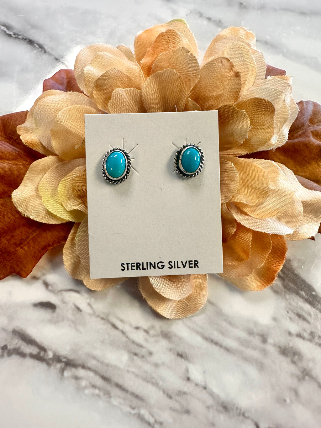 Authentic Turquoise Stud Earrings