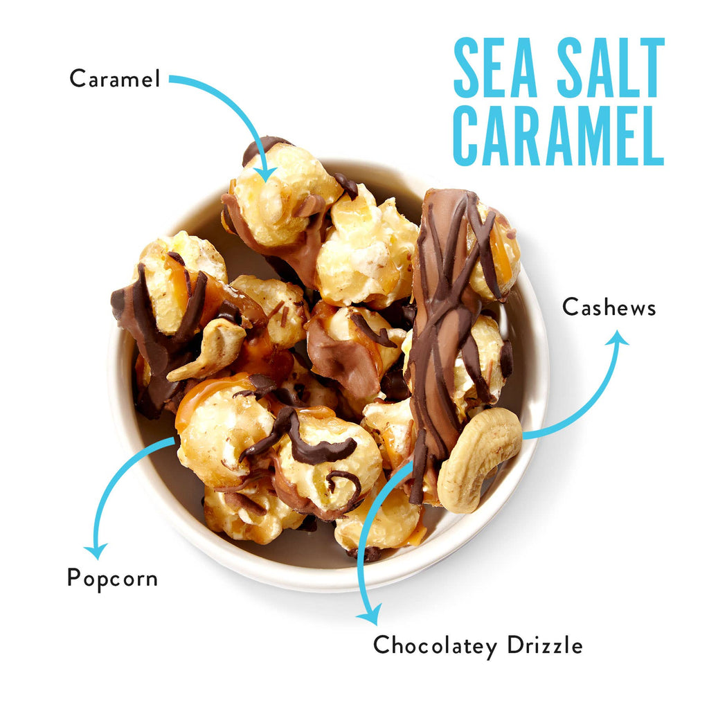 Sea Salt Caramel | Caramel Corn Chocolate Popcorn | 5oz bags