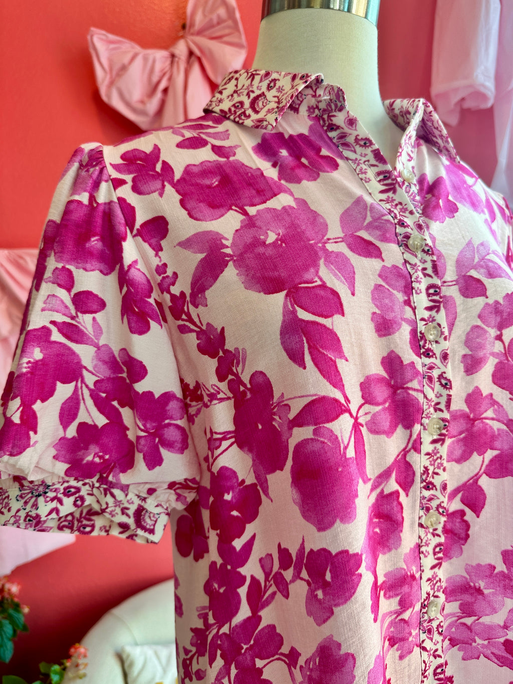 Pink Garden Breeze Blouse