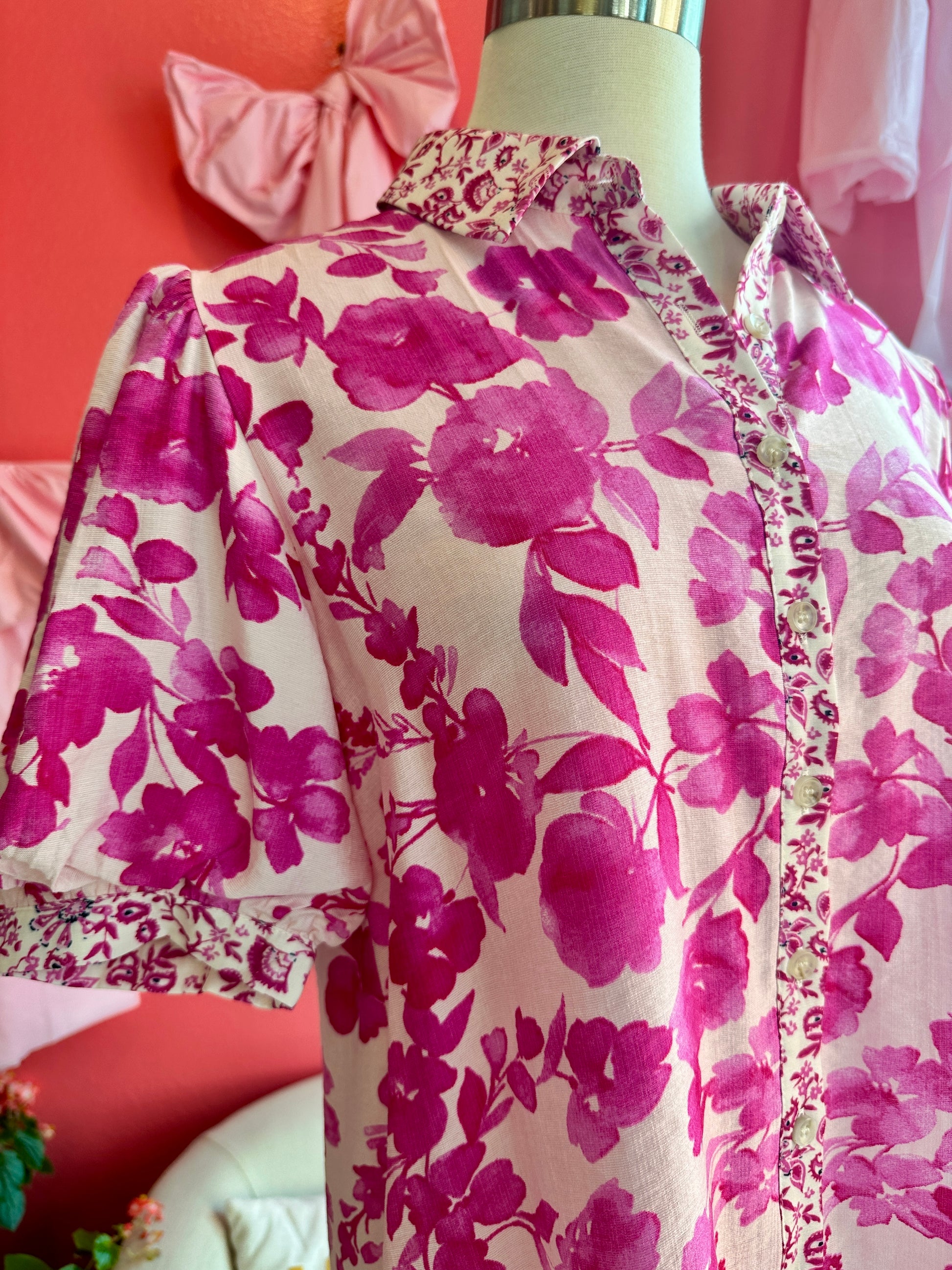 Pink Garden Breeze Blouse