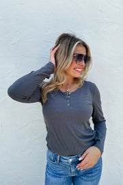 Fall Brooklyn Snap Henley Top - Multiple Colors!!!!