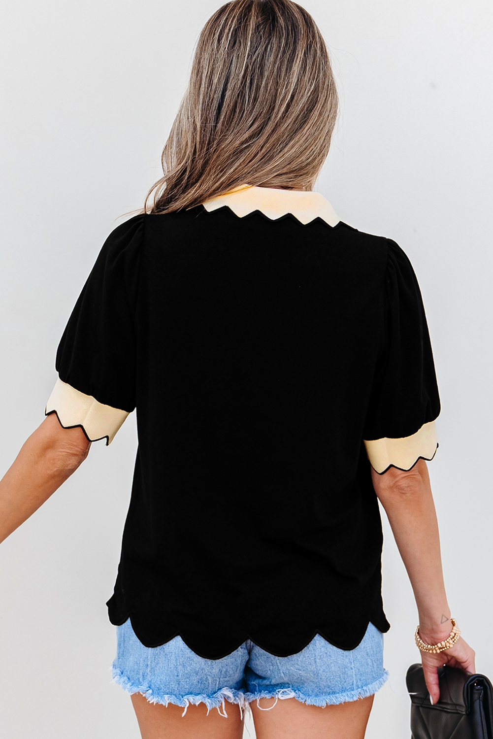 Casual V Neck Shift Western Blouse