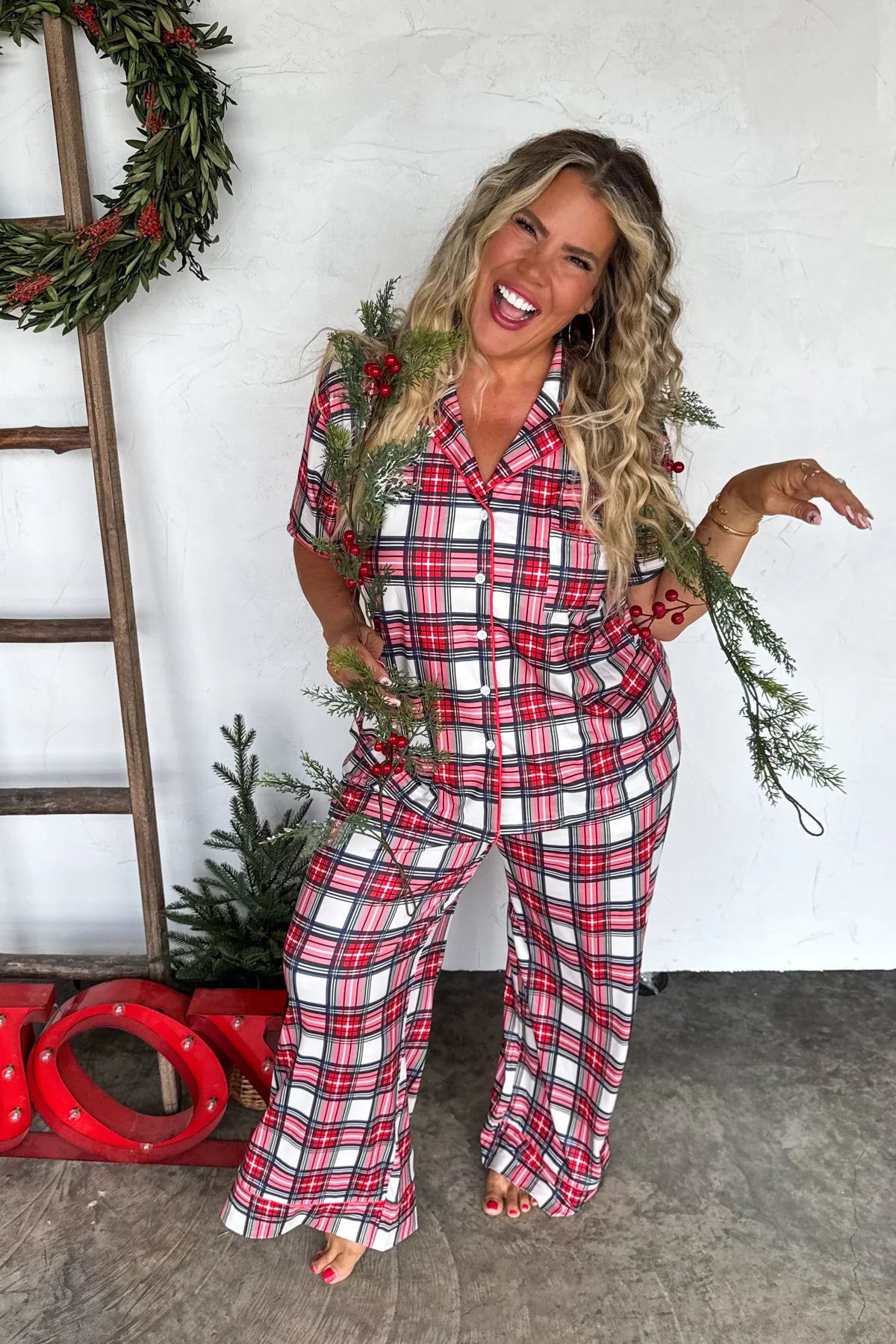 PREORDER*** Plaid Christmas Luxe PJ Sets