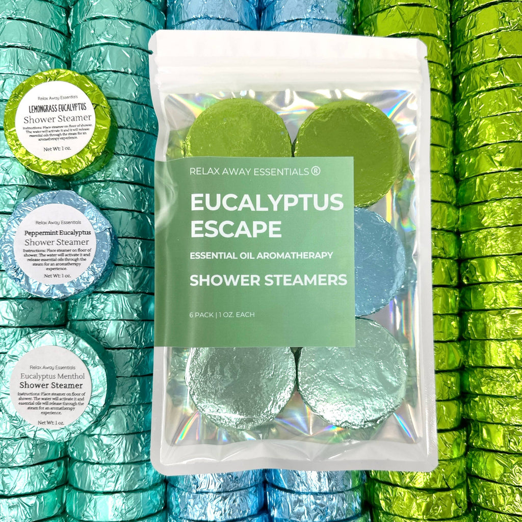 Eucalyptus Escape Shower Steamers 6 Pack - Made in USA - Spa
