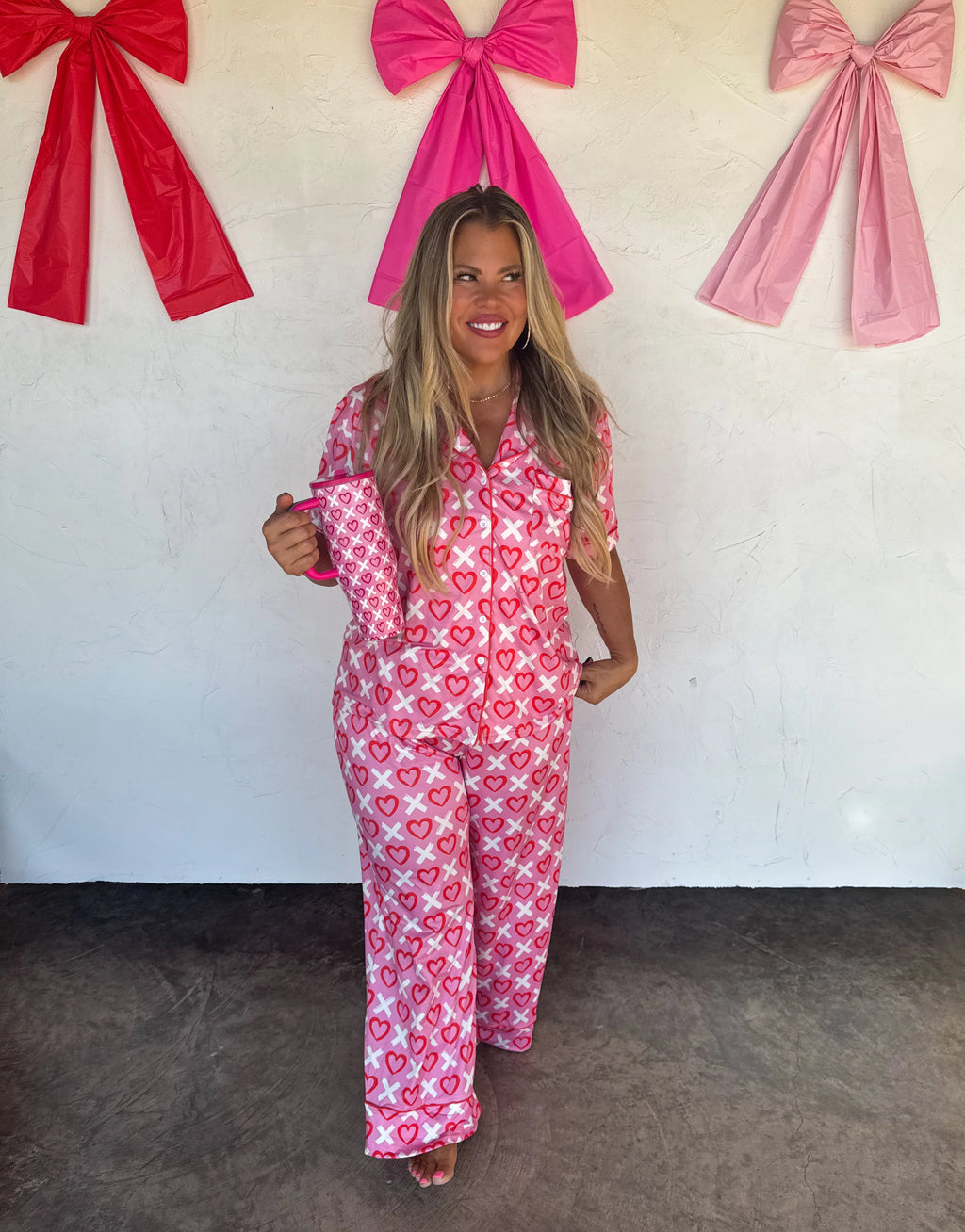 PREORDER- XOXO VALENTINES LUXE PJ SETS - BLAKELEY