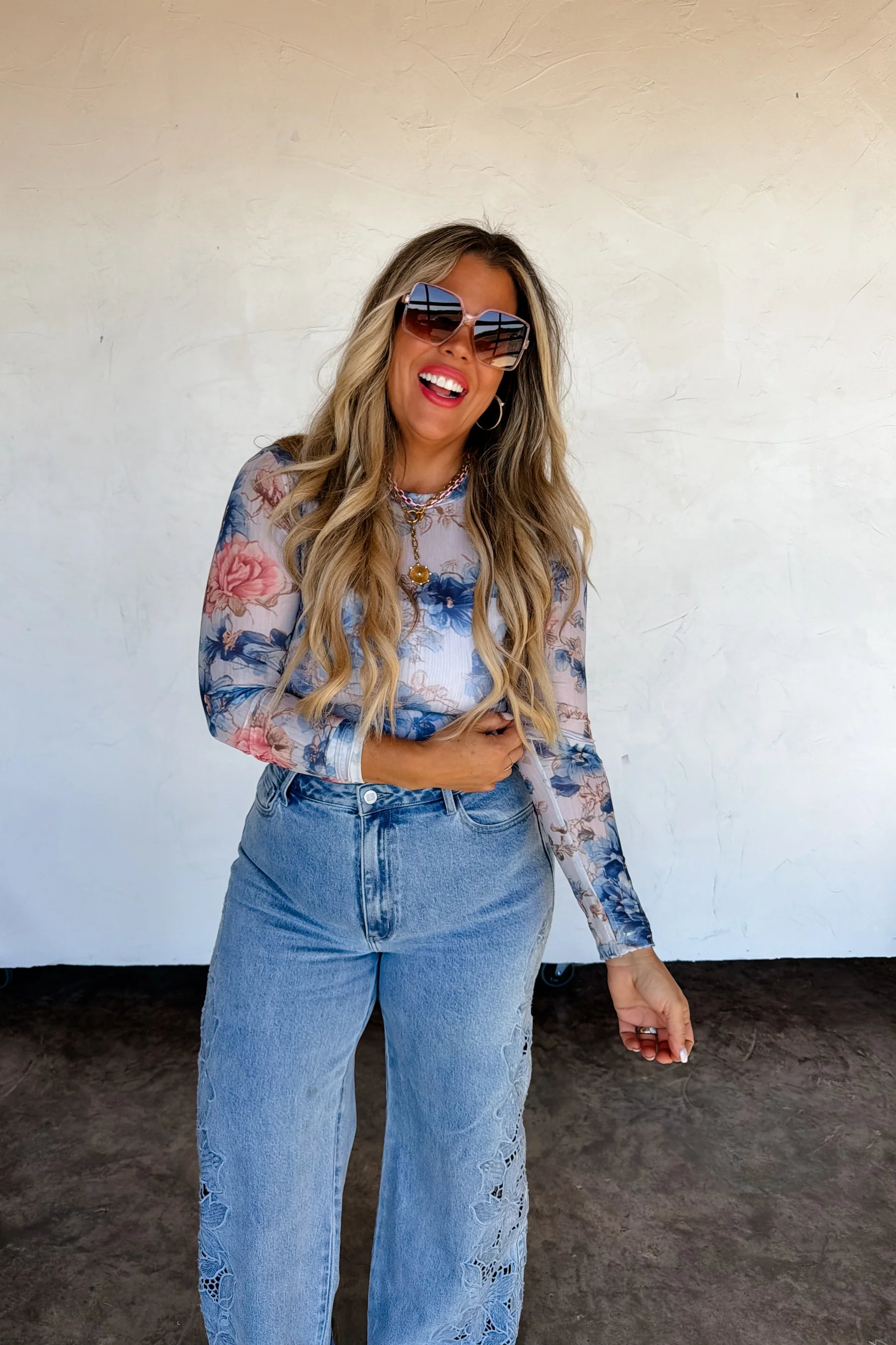 PREORDER- SPRING DRESS IT UP MESH TOPS - BLAKELEY